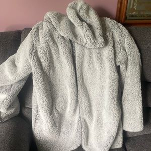 Victoria’s secret PINK Sherpa Cardigan Grey